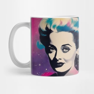 Vintage Retro Bette Davis in the Galaxy Mug